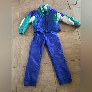 Áttivo Two Piece Vintage Blue/Green SnowSuit Children’s Size 12 (See Details)